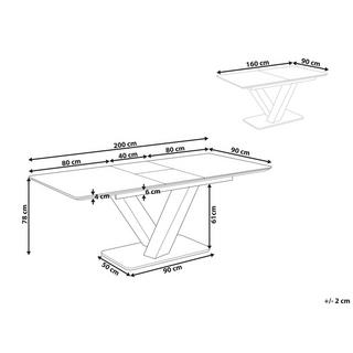 Beliani Esstisch aus MDF-Platte Modern SALTUM  