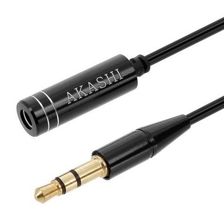 Akashi  Jack 3.5mm Mâle-Femelle Auxiliaire 1m 