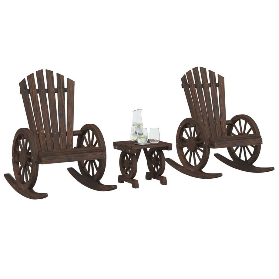 VidaXL Ensemble de salon de jardin bois  