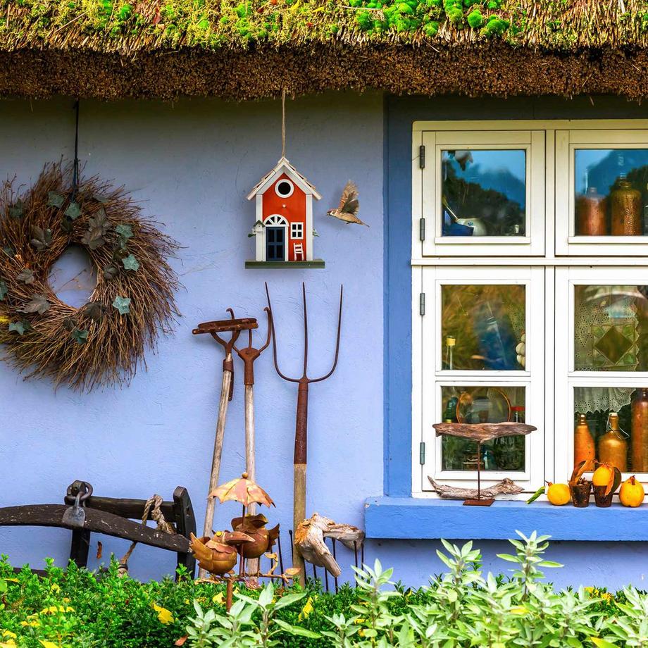 Northio  Dekoratives Vogelhaus im Landhausstil 