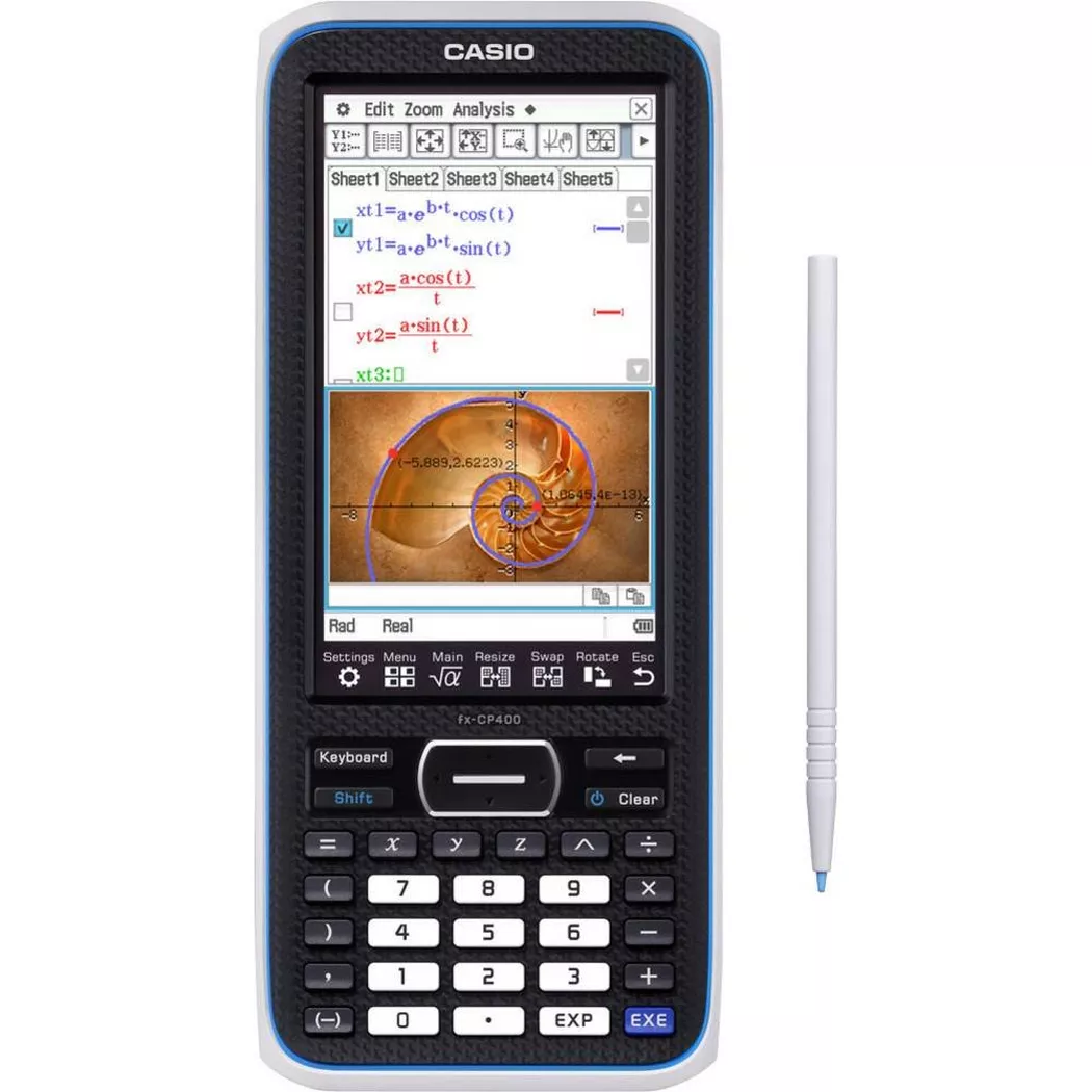 Casio FX-CP400 2383848 FX-CP400 Calculator White Graphing Touchscreen