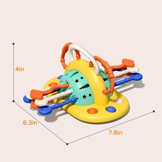 Activity-board  Jouet de motricité pour tirer la ficelle, ronger, sensorielle, motricité fine, jeux éducatifs 