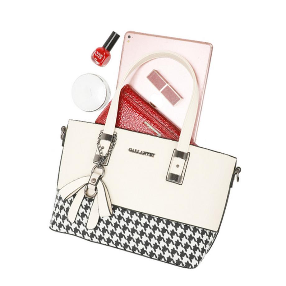 Gallantry Shopper Tasche Hahnentritt-Muster  