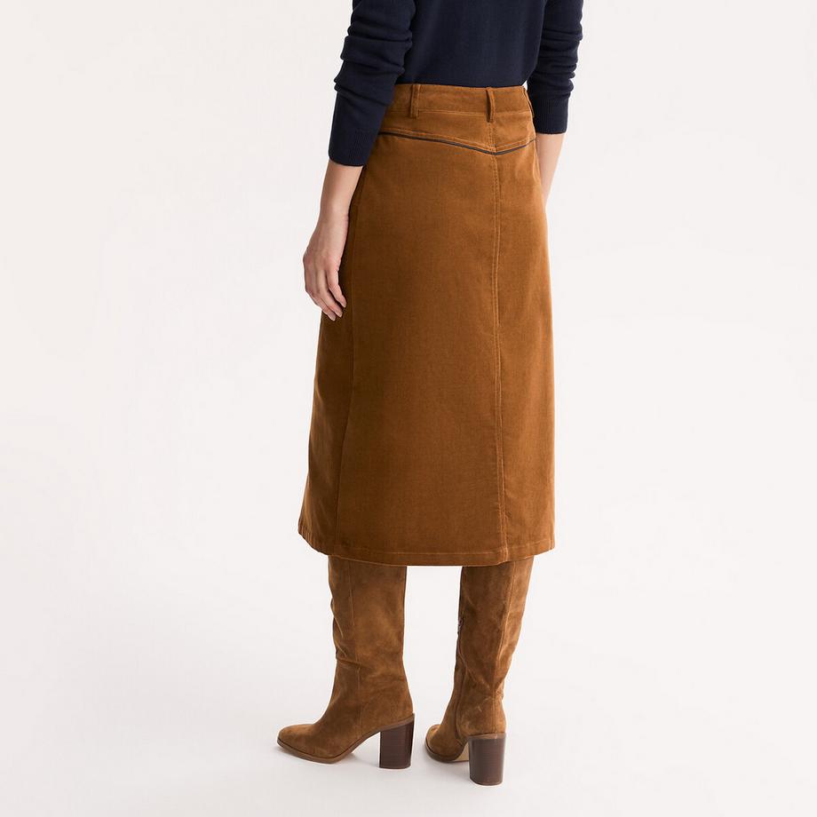 La Redoute Collections Ausgestellter Samtrock  