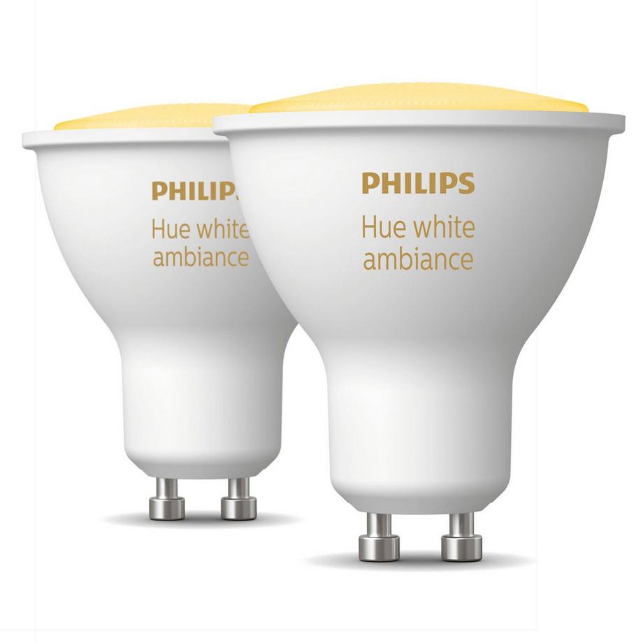 PHILIPS Hue White Ambiance GU10 2er-Pack  