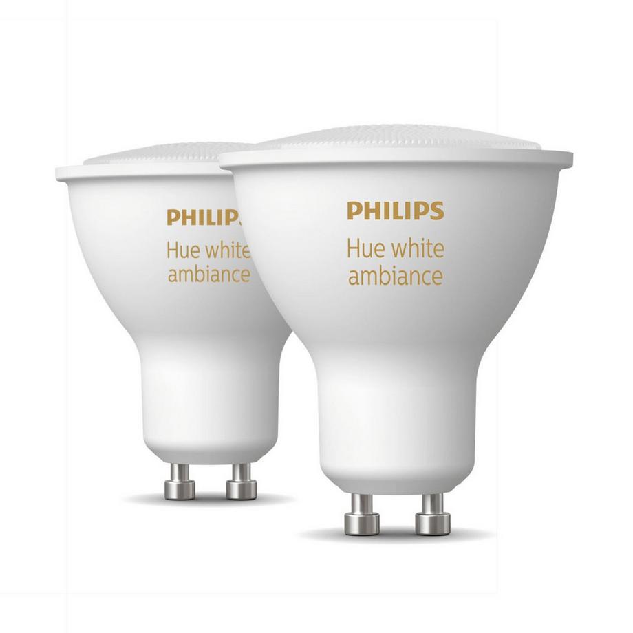 PHILIPS Hue White Ambiance GU10 2er-Pack  
