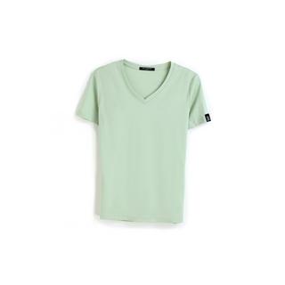 Bellemere New York  Grand T-Shirt aus Baumwolle mit V-Ausschnitt, 160 g 