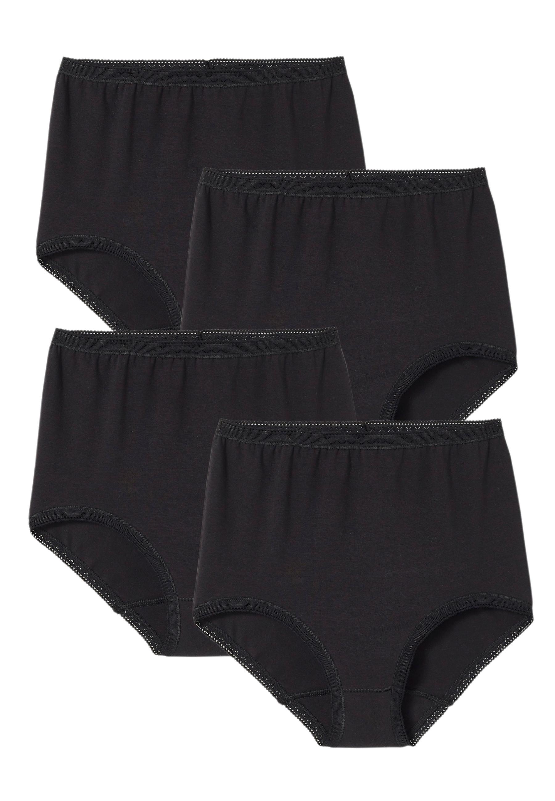 Image of Slip ,maxi Im 3er-pack + 1 Gratis. Damen Schwarz 46-48