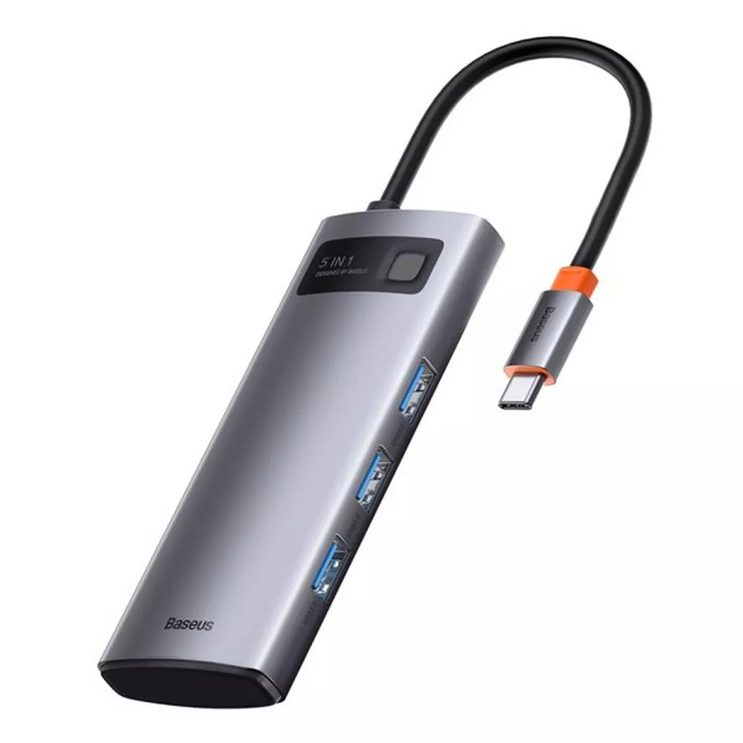 Baseus -  Metal Gleam USB 3.2 Gen 1 (3.1 Gen 1) Type-C 5000 Mbit/s Grau