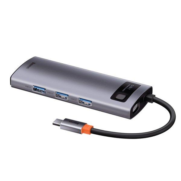 Baseus  Baseus Metal Gleam USB 3.2 Gen 1 (3.1 Gen 1) Type-C 5000 Mbit/s Gris 