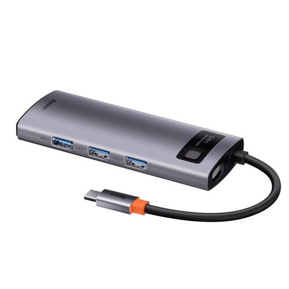 Baseus  Baseus Metal Gleam USB 3.2 Gen 1 (3.1 Gen 1) Type-C 5000 Mbit/s Gris 