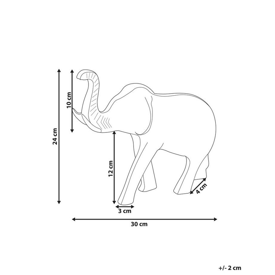 Beliani Accessorio decorativo en Alluminio Classico MIOGOST  