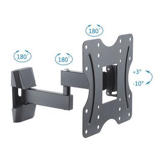 PureMounts  PureMounts PM-FM11-200 Supporto TV a parete 106,7 cm (42") Nero 