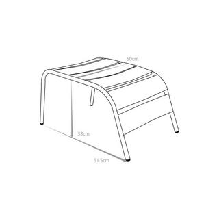 Vente-unique Poggiapiedi 5 in Metallo Verde mandorla MIRMANDE  