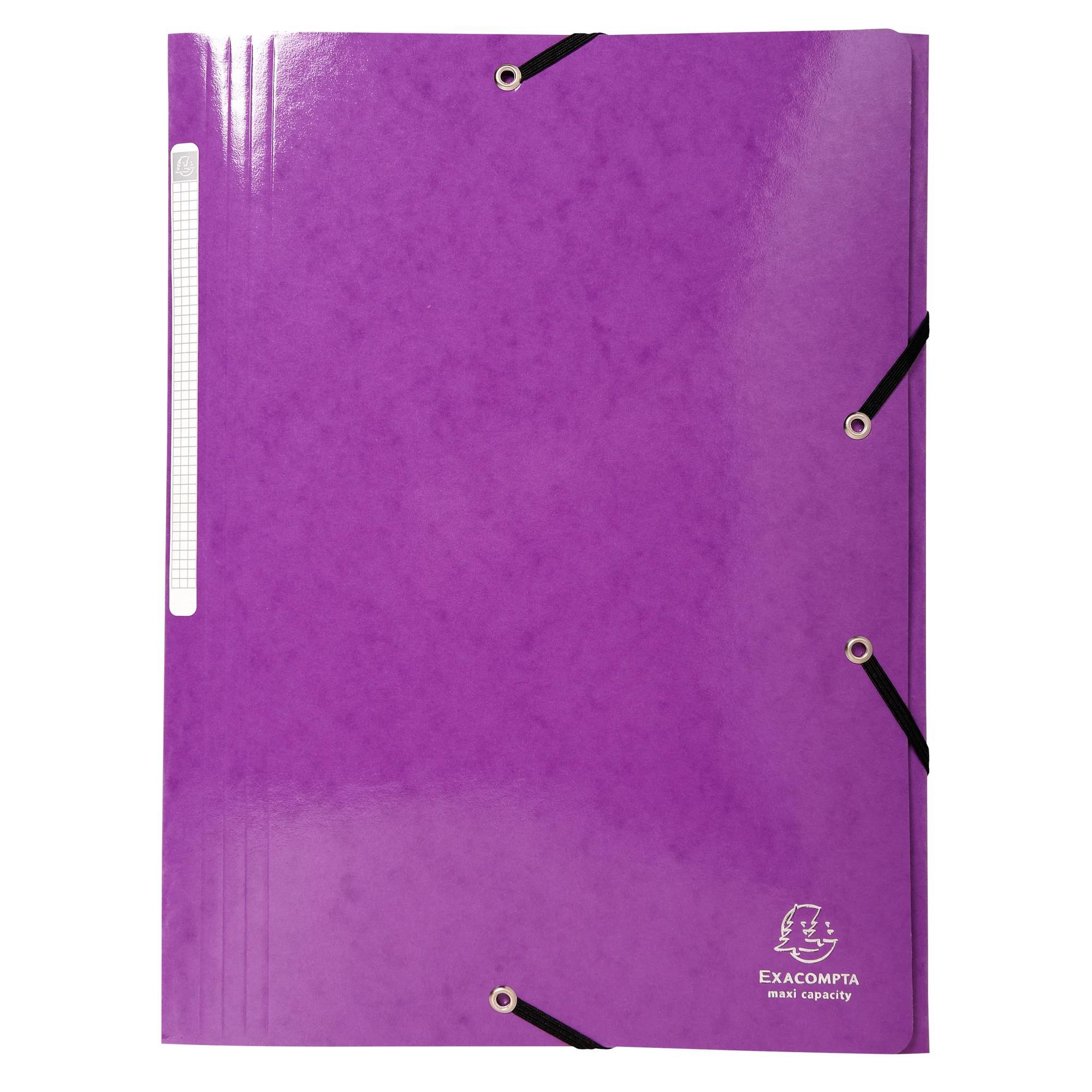 Image of Sammelmappe mit 3 Klappen und Gummizug, Maxi Capacity, Colorspan-Karton 425g, für DIN A4, Iderama - x 25 Sammelmappe mit 3 Klappen und Gummizug, Maxi Capacity, Colorspan-Karton 425g, für DIN A4, Iderama - x 25