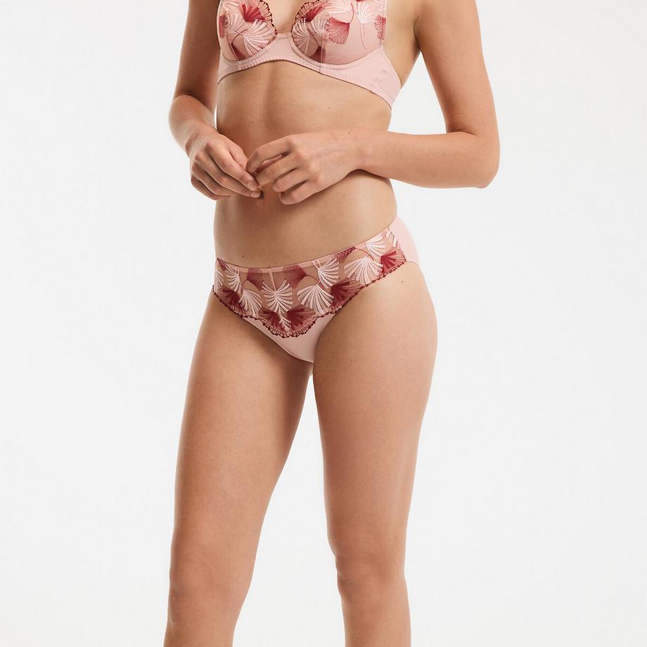 La Redoute Collections AZALEE Mikrofaser und bestickter Tüll Slip  