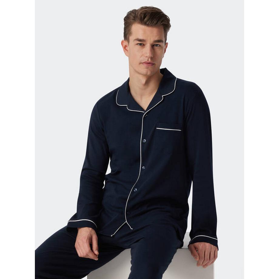 Schiesser Ensemble Pyjama Homme Manches Longues  