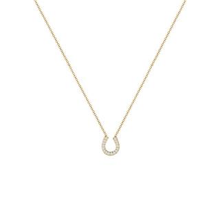 Elli  Halskette Hufeisen Glück Zirkonia 