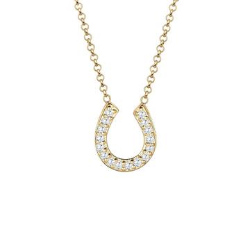 Halskette Hufeisen Glück Zirkonia