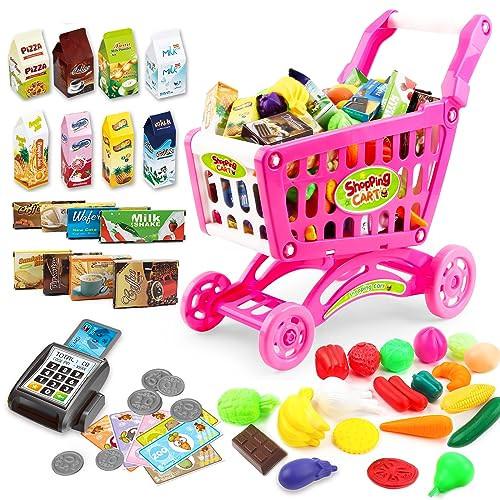 Activity-board  Coffret de jeu pour enfants, rempli de plus de 50 jouets alimentaires en plastique 