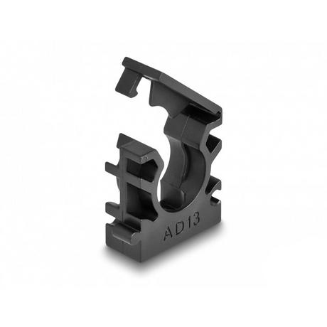 DeLock  Support de manchon de câble avec clip de verrouillage, 13 mm, 8 unités, noir 