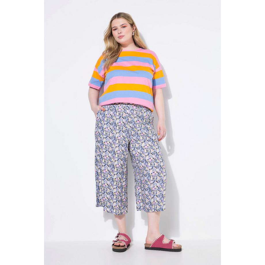 Studio Untold Culottes taglio della gamba ampio stampa allover cintura elastica  