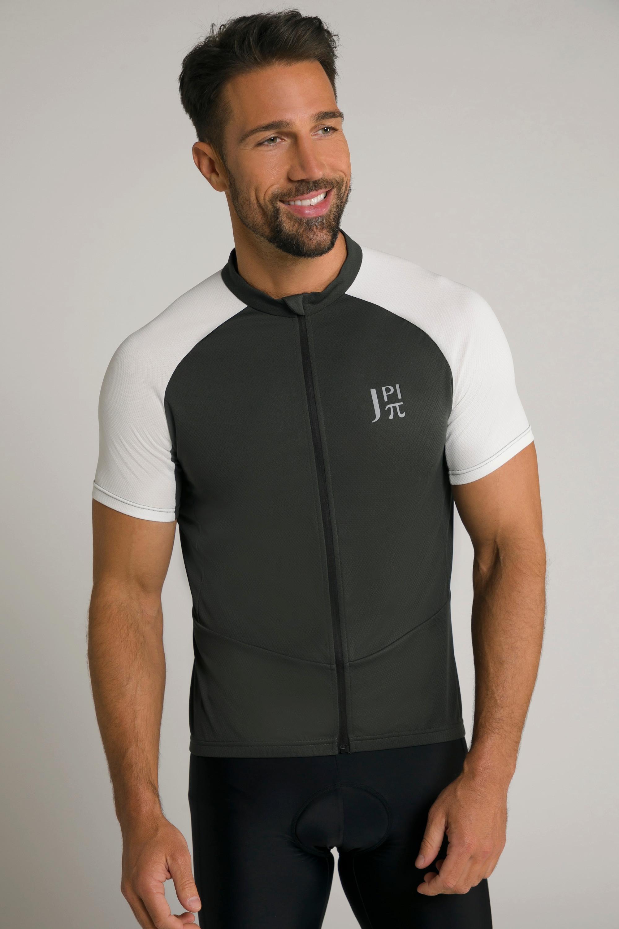 JP1880  Giacca in tricot per ciclismo con mezze maniche e collo alto 