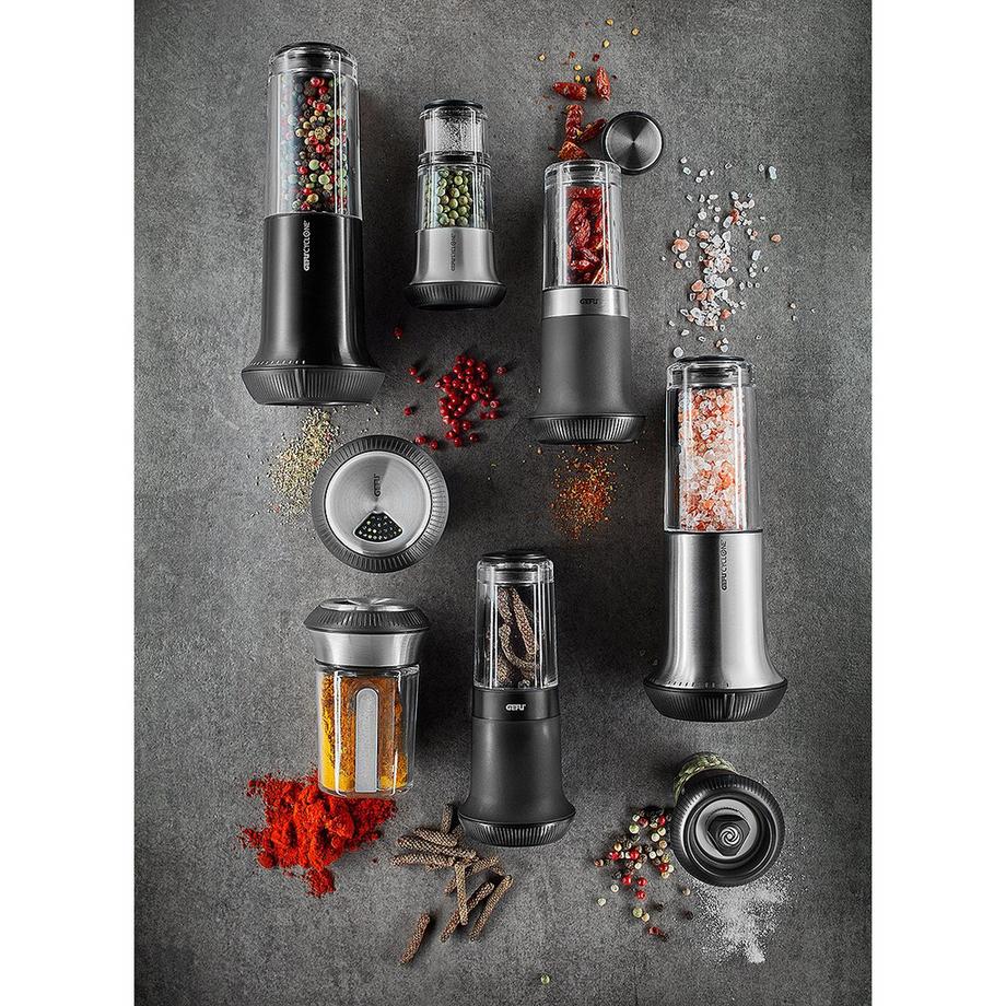 GEFU Salz- und Pfeffermühlen-Set X-PLOSION, schwarz  