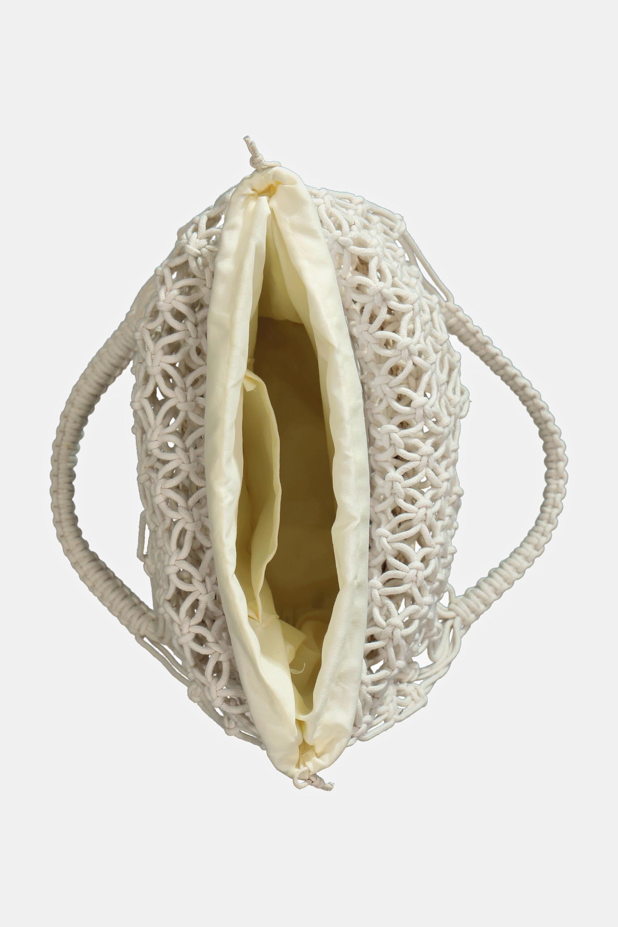 Ulla Popken Geknotete Tasche Flechtboden Doppelgriff  