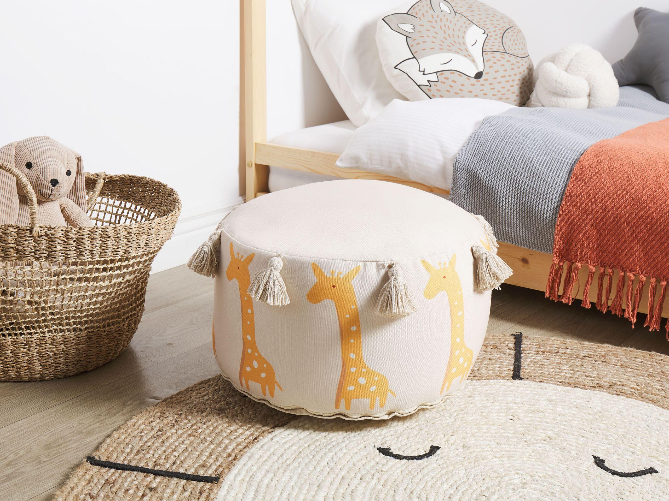 Beliani Pouf en Cotone Boho KARTEE  