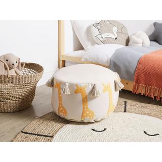 Beliani Pouf en Cotone Boho KARTEE  