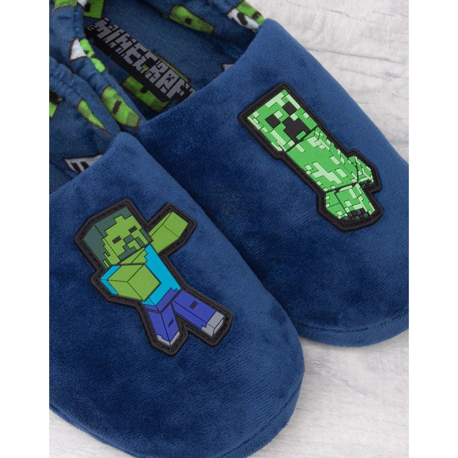 MINECRAFT  Chaussons ZOMBIE VS CREEPER Enfant 