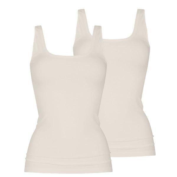 Image of 2er Pack Organic - Unterhemd Tanktop Damen Kühles Braun L