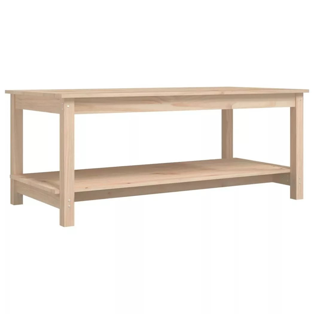 vidaXL Table basse 110x55x45 cm Bois massif de pin