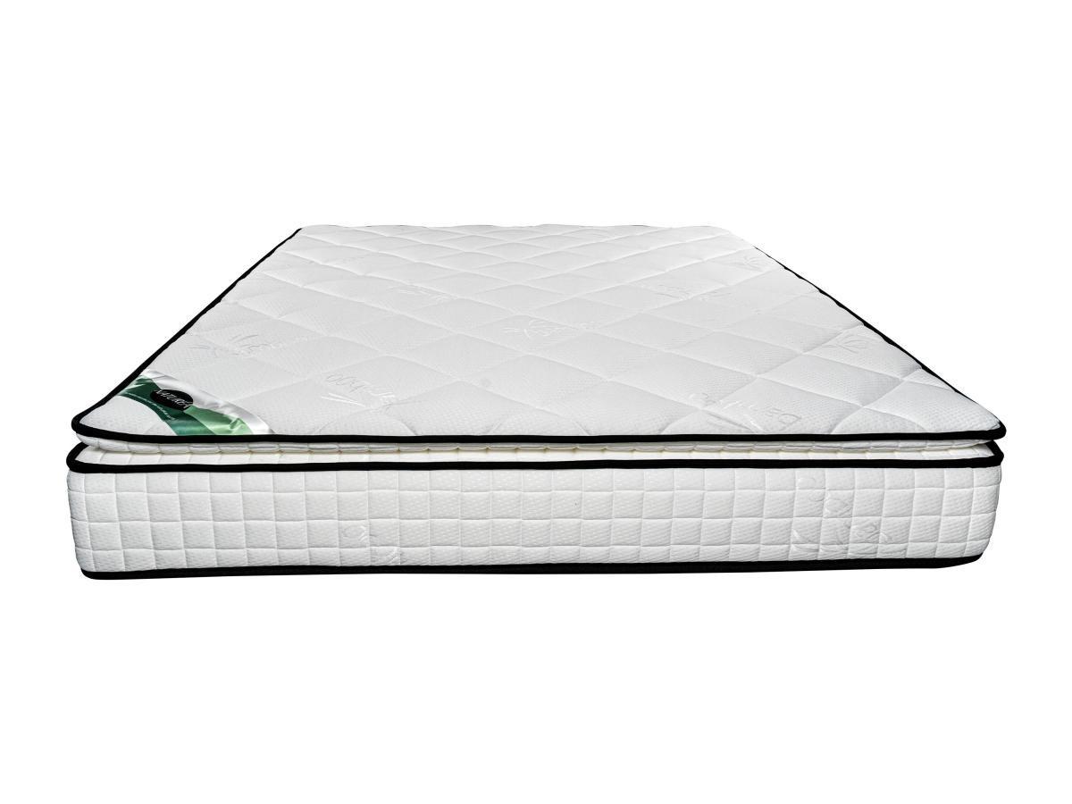 Vente-unique Ensemble 160 x 200 cm sommier tapissier + matelas mousse et coutil bambou ép.23cm - ADANA de NATUREA  