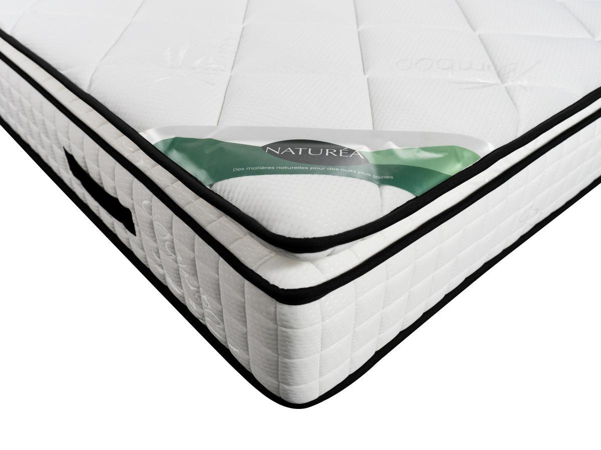 Vente-unique Ensemble 160 x 200 cm sommier tapissier + matelas mousse et coutil bambou ép.23cm - ADANA de NATUREA  