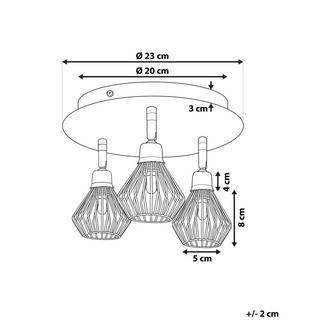 Beliani Deckenlampen aus Metall Modern VOLGA  