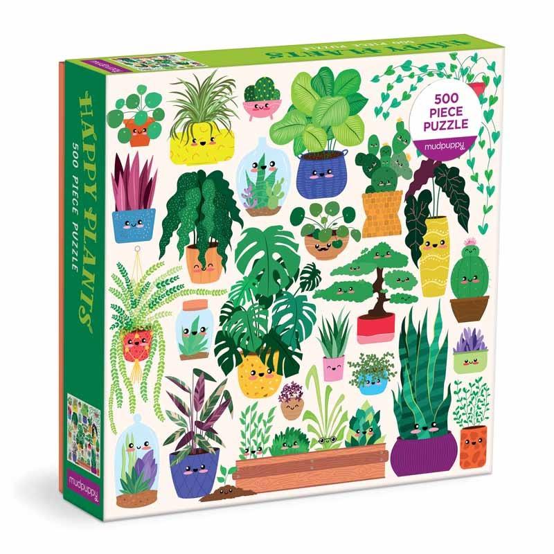 mudpuppy  Family Puzzle, Happy Plants 500 pcs 