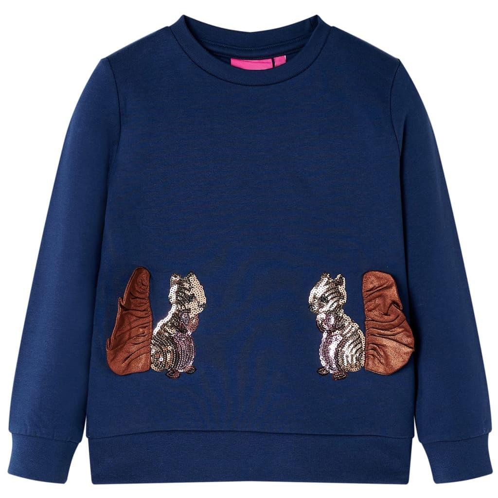 Image of Kinder Sweatshirt Baumwolle Mädchen Blau 92