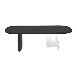 PASCAL MORABITO Table basse en MDF et acrylique - Noir et transparent - RASIA de Pascal Morabito  