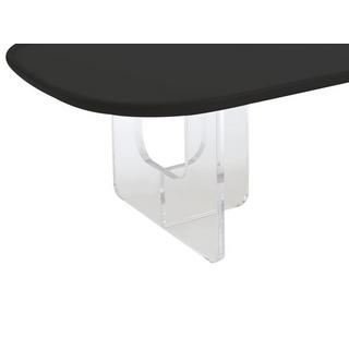 PASCAL MORABITO Table basse en MDF et acrylique - Noir et transparent - RASIA de Pascal Morabito  