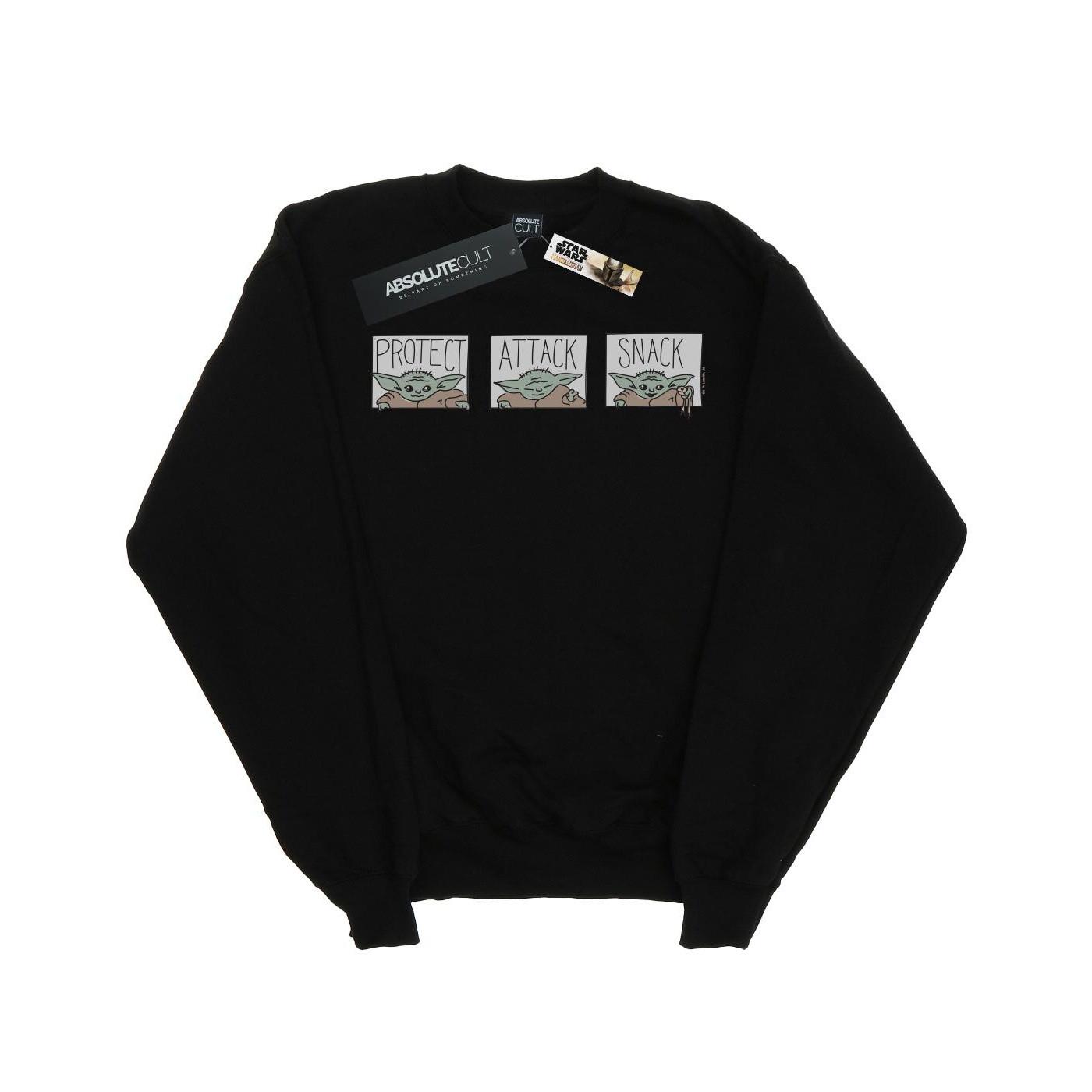 Image of The Mandalorian The Child Tiles Sweatshirt Herren Schwarz 3XL