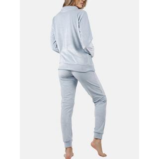 Admas  Pigiama loungewear giacca pantalone con zip Soft Home 