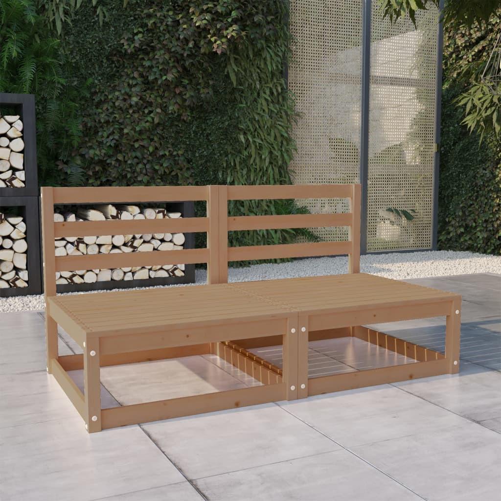 VidaXL Canapé de jardin bois de pin  