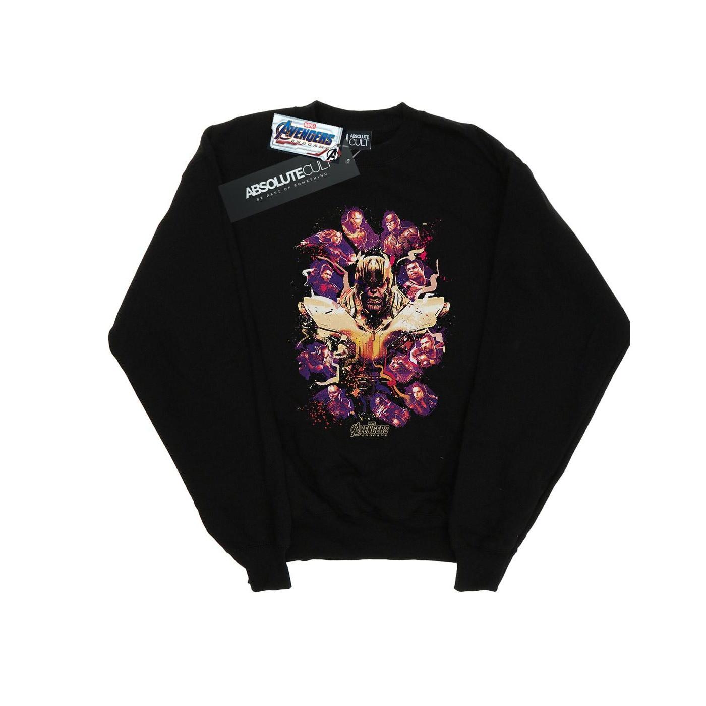 Image of Avengers Endgame Movie Splatter Sweatshirt Mädchen Schwarz 140/146
