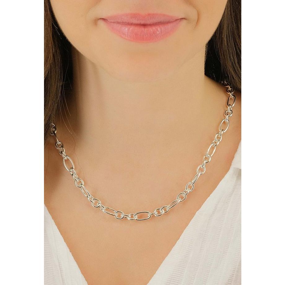 MUAU Schmuck  Collier fantaisie en argent 925, 7,5mm, 45cm 