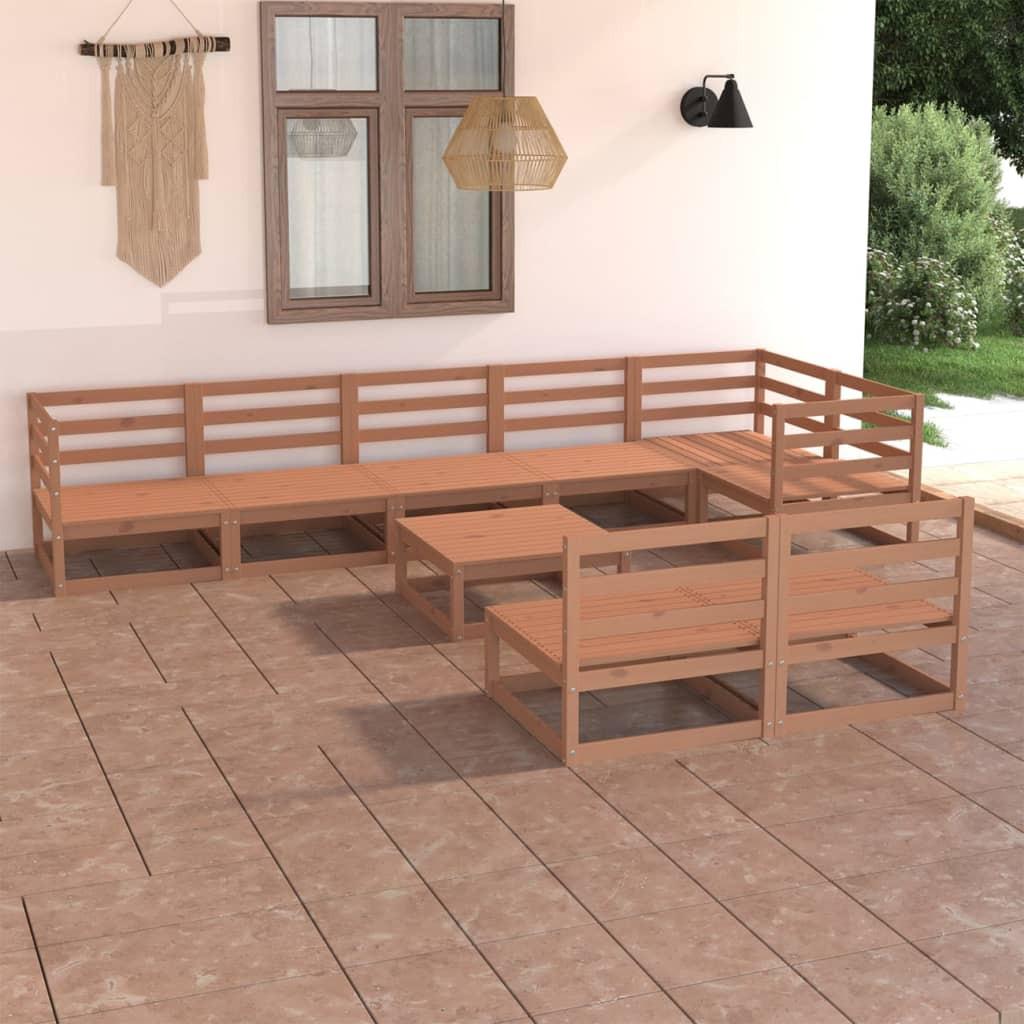 VidaXL set salotto da giardino Legno di pino  