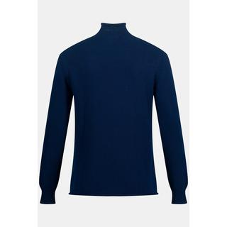 JP1880  Rollkragenpullover, kerniger Strick, kurzer Rollkragen 