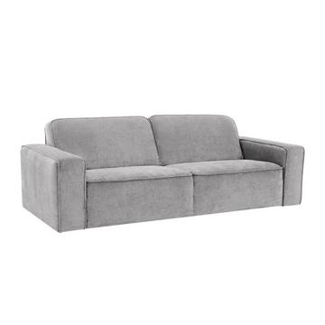 Sofa 3-Sitzer - Stoff - Hellgrau - MINATA