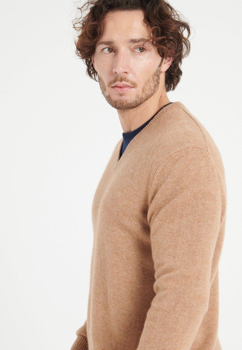 Studio Cashmere8  LUKE 13 Pullover mit V-Ausschnitt 4 Söhne - 100% Kaschmir 